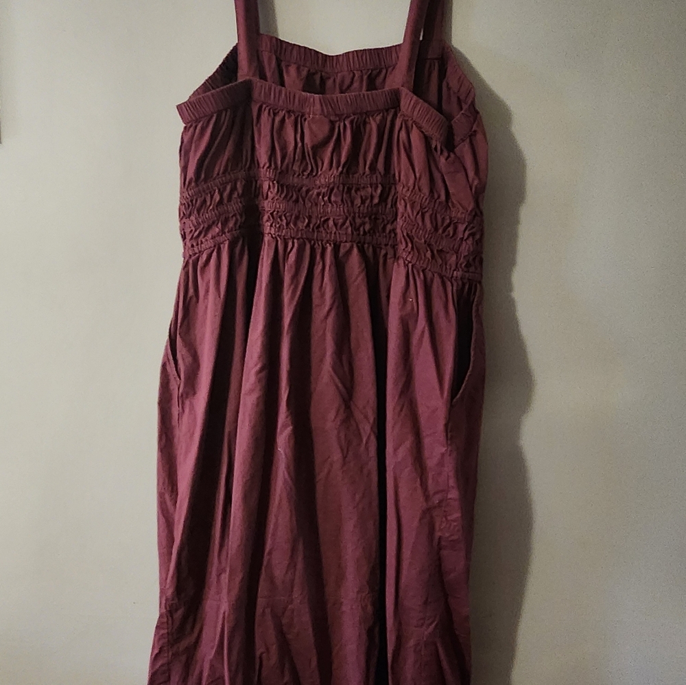 Universal Thread Sleeveless Midi Dress in Wine